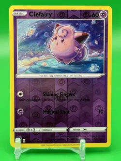 Clefairy Rev Holo 074/192 Basic Psychic Type Pokemon Card LP Free Shipping L1 - Image 1