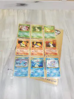 Pokemon Neo 2000 Premium File 1 Promo Japanese Set of 9 Pokemon Cards - Image 2