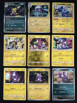 Pokemon TCG Toxel & Toxtricity Lot: 9 Card Collection Set - Image 1