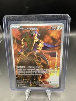 Pokemon TCG Zamazenta Holo Card 201/182 Sv10: Destined Rivals - Image 1