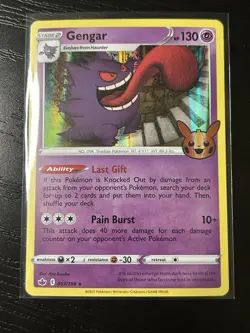 Pokemon Gengar Holo Promo TCG Card #57/198 Halloween Trick or Trade - Image 1