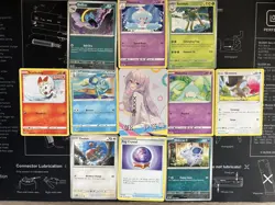 Sexy Anime Waifu Card and 10 pokemon cards - Image 1
