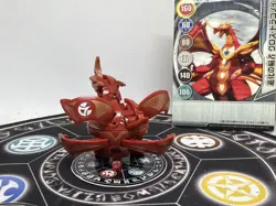 Bakugan Pyrus Cross Dragonoid MG Spin & Card Japan Import Very Rare - Image 3
