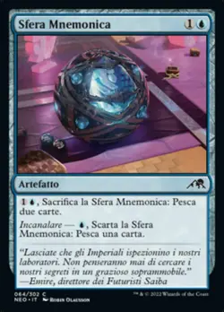 MTG Magic NEO Kamigawa Neon Dynasty - 1x ITA NM 064 C Sfera Mnemonica - Image 1