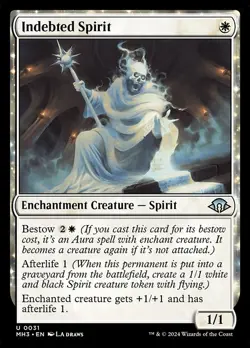 [MTG] Indebted Spirit (0031) (MH3) LP-HP - Image 1