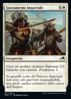 MTG Magic NEO Kamigawa Neon Dynasty - 1x ITA NM 017 C Giuramento Imperiale - Image 1