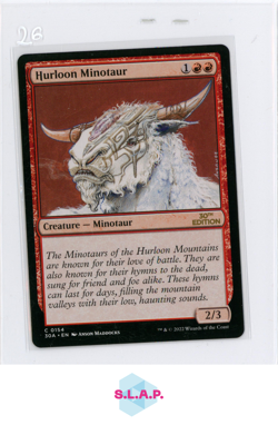 HURLOON MINOTAUR WIZARDS OF THE COAST MTG 0154 30TH ANN. EDITION EN - Image 1