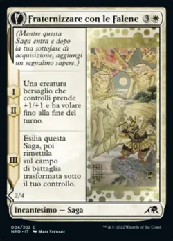 MTG Magic NEO Kamigawa Neon Dynasty - 1x ITA NM 004 C Fraternizzare con Falene - Image 1