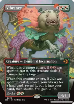 Vibrance (Borderless) [ECL - 295] - NM [Foil] TCG MTG - Image 1