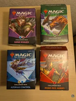 MTG 2021 Challenger Decks Set of 4 Magic the Gathering. 2 sealed, 2 open - Image 1