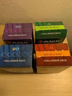 MTG 2021 Challenger Decks Set of 4 Magic the Gathering. 2 sealed, 2 open - Image 2
