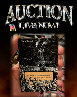 MTG Dark Ritual / La Danse du Sabbat - ALTERED ART -Hand Painted - popo.altcards - Image 1