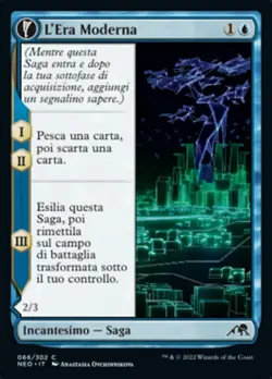 MTG Magic NEO Kamigawa Neon Dynasty - 1x ITA NM 066 C L'Era Moderna / Planatore - Image 1