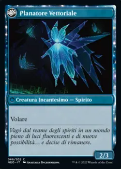 MTG Magic NEO Kamigawa Neon Dynasty - 1x ITA NM 066 C L'Era Moderna / Planatore - Image 2