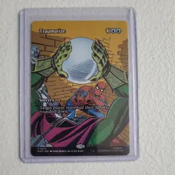 Traumatize Borderless Full Art Regular MAR 15 Marvel's Spider-Man MTG NM - Image 1