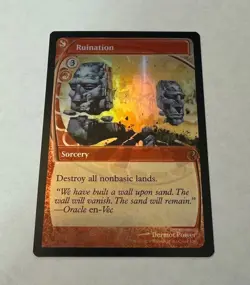 Magic MtG: *FOIL Future Sight Frame* Ruination (Mystery Booster 2), NM - Image 1