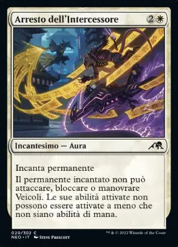 MTG Magic NEO Kamigawa Neon Dynasty - 1x ITA NM 020 C Arresto dell'Intercessore - Image 1