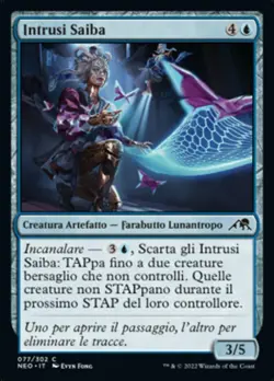 MTG Magic NEO Kamigawa Neon Dynasty - 1x ITA NM 077 C Intrusi Saiba - Image 1