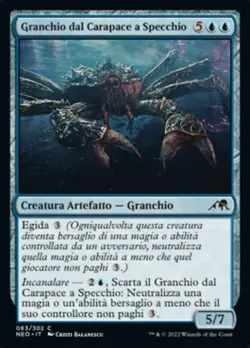 MTG Magic NEO Kamigawa Neon Dynasty - 1x ITA NM 063 C Granchio dal Carapace ... - Image 1