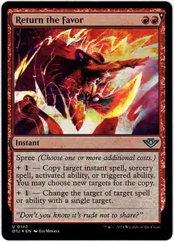 MTG Outlaws of Thunder Junction Return the Favor Foil (Uncommon) - Image 2