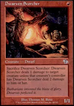 Dwarven Scorcher - Medium Play MTG Judgment - Image 1