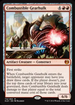 Combustible Gearhulk - Light Play MTG Kaladesh - Image 1