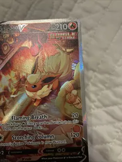 Pokemon - Flareon V Full Art Black Star Promo SWSH179 NM Plus - Image 3