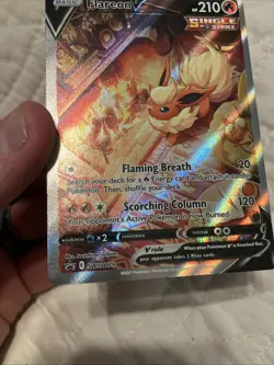 Pokemon - Flareon V Full Art Black Star Promo SWSH179 NM Plus - Image 4