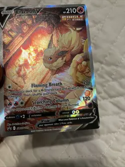 Pokemon - Flareon V Full Art Black Star Promo SWSH179 NM Plus - Image 5