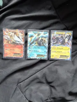 Pokemon TCG Set of 3 Holo Reshiram Kyurem Zekrom BW36 BW37 BW38 Black Star Promo - Image 1