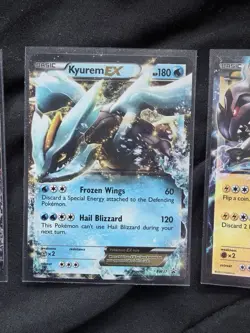 Pokemon TCG Set of 3 Holo Reshiram Kyurem Zekrom BW36 BW37 BW38 Black Star Promo - Image 5