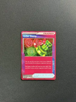 Pokemon TCG Unfair Stamp Ace Trainer 165/167 - Image 1