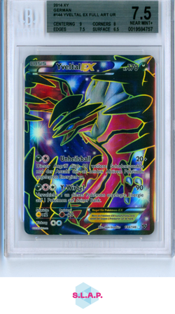 YVELTAL EX FULL ART UR 2014 POKEMON XY GERMAN 144 BGS 7.5 - Image 1