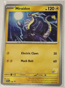 Miraidon - Pikachu 23 Promo Battle Academy 2024 148 NM Pokemon TCG - Image 1