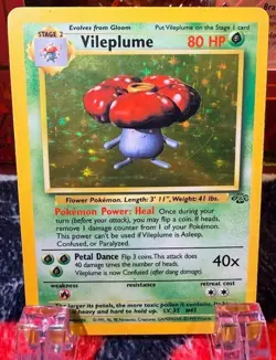 Pokemon TCG - Vileplume 15/64 Jungle Holo - Unlimited MP - Image 1