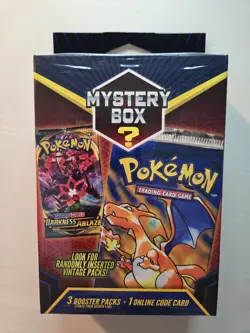NEW Walmart Pokemon Mystery Box 3 Packs With Possible Vintage Seeded 1:10 - Image 1