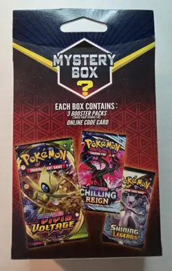NEW Walmart Pokemon Mystery Box 3 Packs With Possible Vintage Seeded 1:10 - Image 2