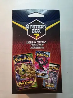 NEW Walmart Pokemon Mystery Box 3 Packs With Possible Vintage Seeded 1:10 - Image 3