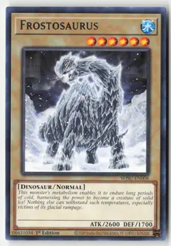 Yugioh - Frostosaurus WISU-EN008 1st Edition - Wild Survivors - Image 1