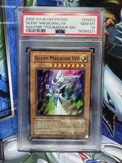 Yu-Gi-Oh! Silent Magician LV8 Nightmare Troubadour Promo NTR-EN002 PSA 10 - Image 1