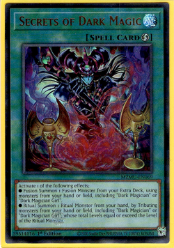 Yugioh! Secrets of Dark Magic MZMU-EN069 (UR) 1st Ed "Dark Magician Support" - Image 1