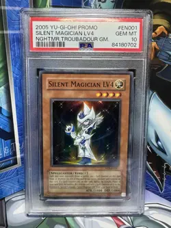 Yu-Gi-Oh! Silent Magician LV4 Nightmare Troubadour Promo NTR-EN001 PSA 10 - Image 1