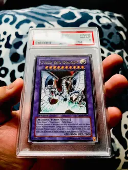 Yu-Gi-Oh! PSA 8 EURO Cyber End Dragon 1st Edition Ultimate Rare CRV-EN036 - Image 1