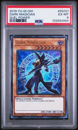 2019 YU-GI-OH! DUEL POWER #EN101 DARK MAGICIAN PSA 6 - Image 1