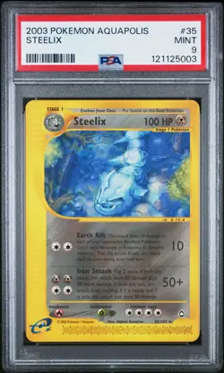 2003 POKEMON AQUAPOLIS #35 STEELIX PSA 9 - Image 1