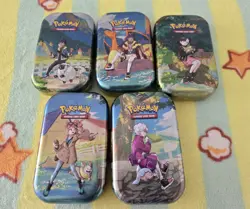 Pokemon TCG Crown Zenith Mini Tin Bundle Complete Set EMPTY - Image 1