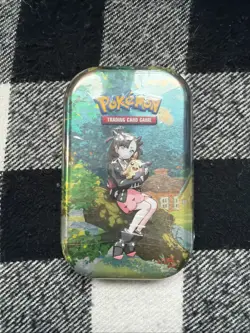 Pokemon TCG Crown Zenith Mini Tin Marnie Morpeko 2 Booster Packs Sealed - Image 1