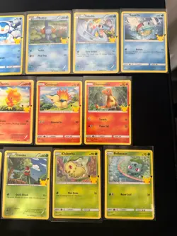 Pokemon 25th Anniversary McDonalds Promo Complete Set Non-Holo 25 cards + Extra - Image 4