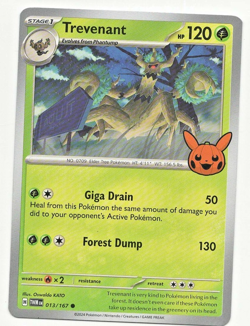 Pokemon Mint Twilight Masquerade TWMen Trevenant #013/167 Trick or Trade NM - Image 1
