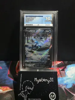 ACE 10 Gem Mint Glaceon V 077/069 SR Alt Art Eevee Heroes Pokemon Card Chinese S - Image 1